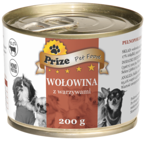 Zestaw Wołowy - Smakołyki i Mokra Karma Prize Pet Food