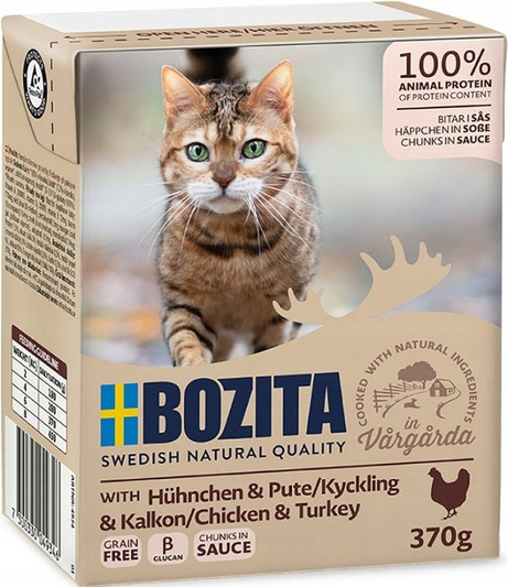 Bozita Mokra Karma dla Kotów Indyk w Sosie 370g