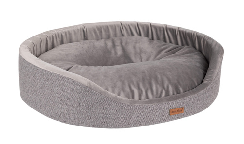 Amiplay Legowisko Owalne Siena Szare M