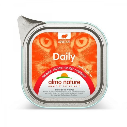 Almo Nature Daily Mokra Karma dla Kota z Wołowiną 100g