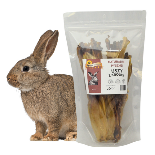 Uszy Królika Suszone 10szt Prize Pet Food