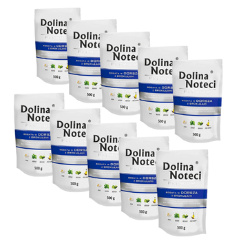 Dolina Noteci Premium Dla Psa Dorsz z Brokułami 10x500g