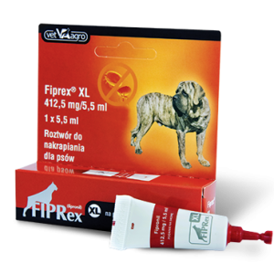Fiprex Krople Dla Bardzo Dużego Psa Na Pchły i Kleszcze Pipeta 5,5 ml XL