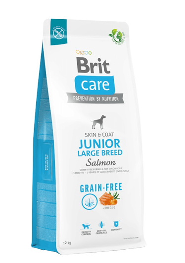 Brit Care Grain-free Junior Large Breed Salmon 12kg