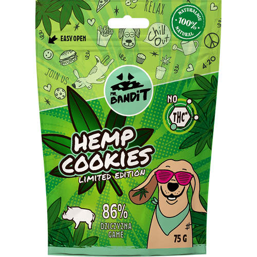 Mr. Bandit Hemp Cookies Game Przysmaki dla Psa z Konopią 75g