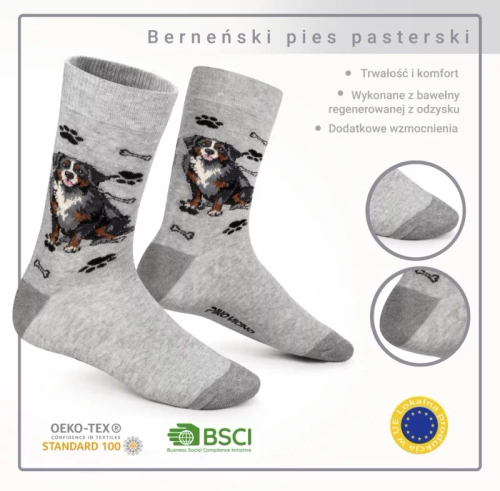 Skarpetki Berneński Pies Pasterski Rozm. 41/46 Skarpety
