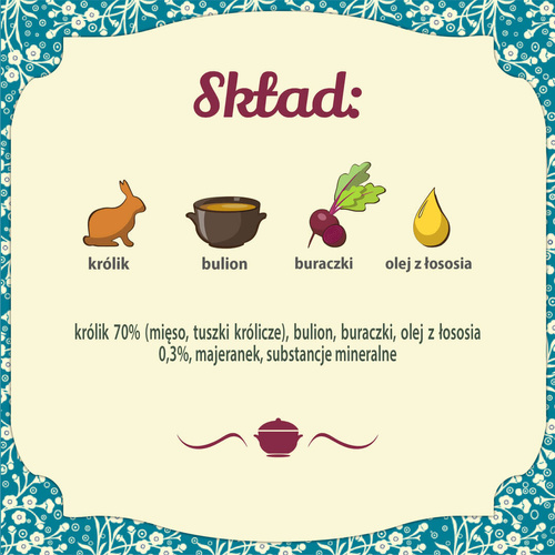 Folk Monoproteinowa Karma dla Psa z Królikiem 800g