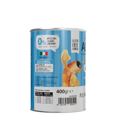 ALDOG Karma Mokra Monobiałkowa dla Psa Białe Ryby 400g