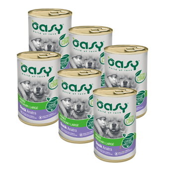 Oasy One Protein Adult Dog Duck 6 x 400g