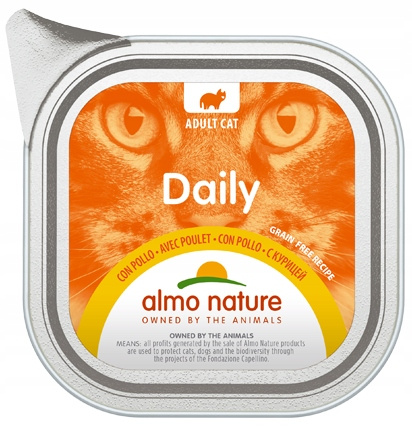 Almo Nature Daily Mokra Karma dla Kota z Kurczakiem 100g