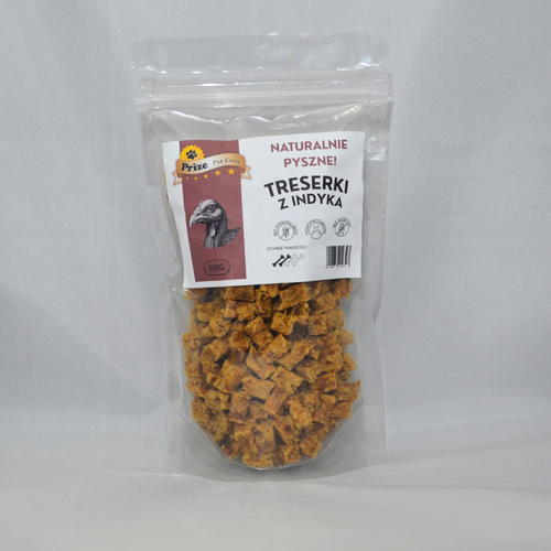 Treserki Zestaw Testowy - Indyk, Wołowina i Jeleń 100% po 200g Prize Pet Food