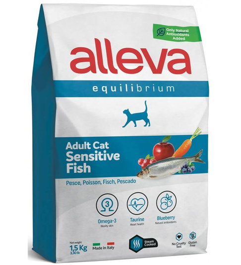 Alleva Equilibrium Adult Cat Sensitive Fish 1,5kg
