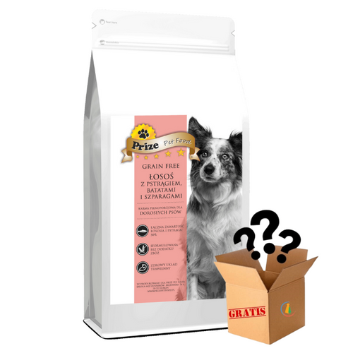 Prize Grain Free Łosoś z Pstrągiem, Batatami i Szparagami 6kg + Gratis Niespodzianka!