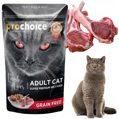 PROCHOICE Mokra Karma dla Kota Mix w Galaretce Saszetka 24x85g