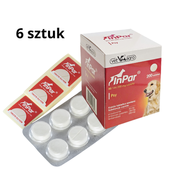 InPar 6 sztuk Tabletka Odrobaczająca dla Psa