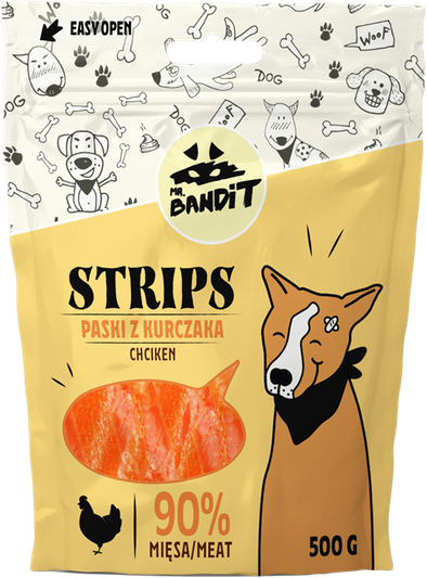 Mr. Bandit Strips Paski z Kurczaka 500g