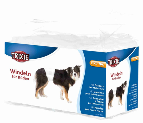 Trixie Pieluchy Pampersy Dla Psa Samca 12 szt. L-XL 60-80 cm