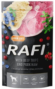 Dolina Noteci Rafi Mokra Karma dla Psa Żołądki Wołowe z Szynką Wieprzową 500g