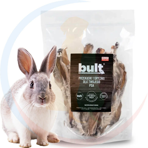 Bult Suszone Ucho Królika z Futrem 10 sztuk