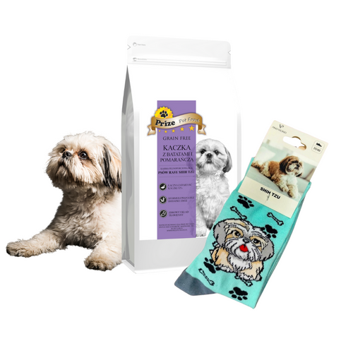 Prize Shih Tzu Adult Kaczka 6kg + Skarpetki Damskie