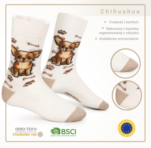 Skarpetki Chihuahua Rozm. 35/40 Skarpety