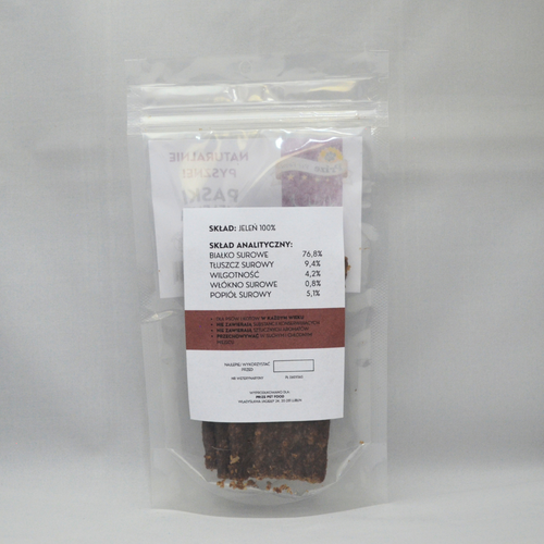 Paski z Jelenia 100% 100g Prize Pet Food