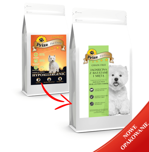Prize West Highland White Terrier Adult Jagnięcina 2kg