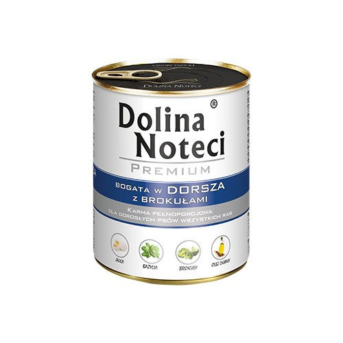 Dolina Noteci Premium dla Psa Dorsz z Brokułami 800g