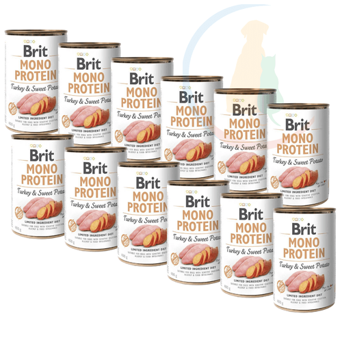 Brit Mono Protein Turkey & Sweet Potato 12 x 400g