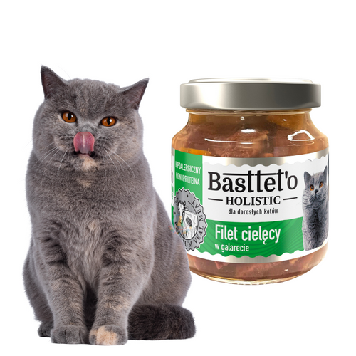 Basttet'o Holistic Mokra Karma dla Kota Cielęcina w Galaretce 