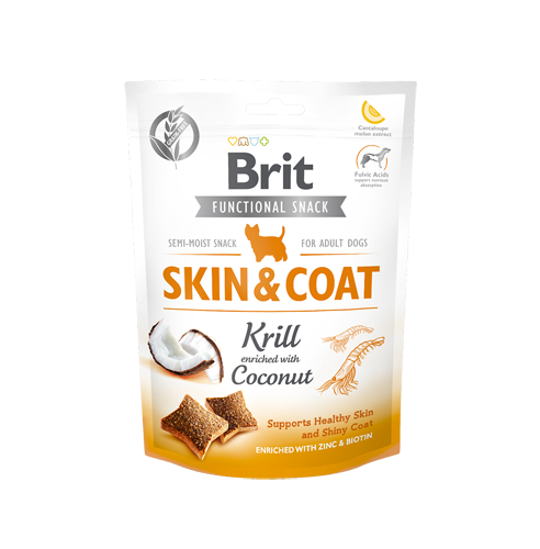 Brit Care Functional Snack Skin & Coat Krill 150g