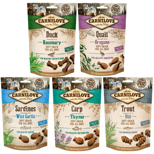 Carnilove Soft Snack Bezzbożowa Przekąska Dla Psów Sardines With Wild Garlic 200g