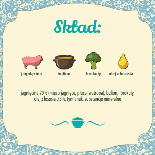 Folk Monoproteinowa Karma dla Szczeniąt z Jagnięciną 800g