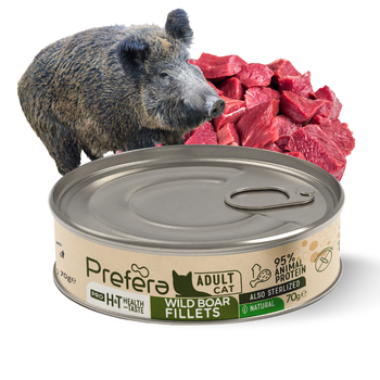 PREFERA Karma Mokra Filet z Dzika i Kurczaka dla Kota 70g