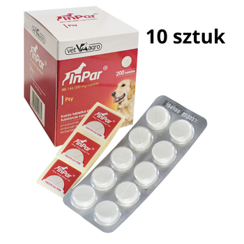 InPar 10 sztuk Tabletka Odrobaczająca dla Psa