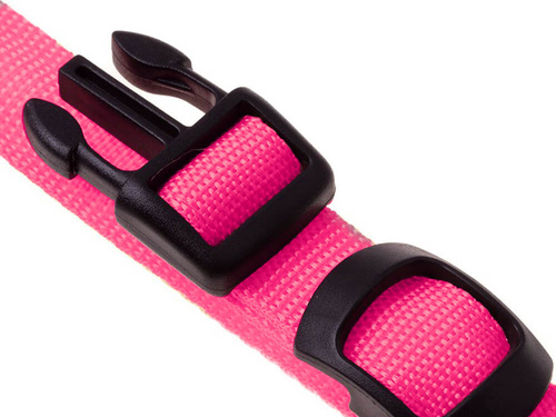 Świecąca Obroża LED Różowa 36 - 59 cm