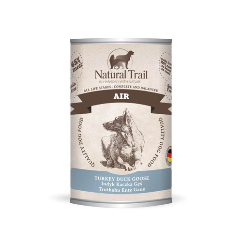 Natural Trail Mokra Karma Multi Proteinowa dla Psa Indyk z Kaczką i Gęsią 400g