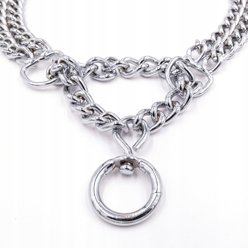 CHABA Obroża Kolia Półzaciskowa Zaciskowa Metalowa 65cm