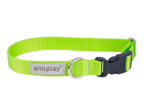 Amiplay Samba Obroża Regulowana dla Psa Zielona M