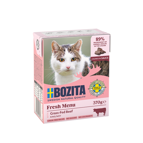 Bozita Mokra Karma dla Kotów z Wołowiną w Sosie 370g