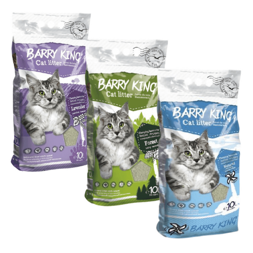 Barry King Żwirek Bentonit dla Kota 10L Lawendowy