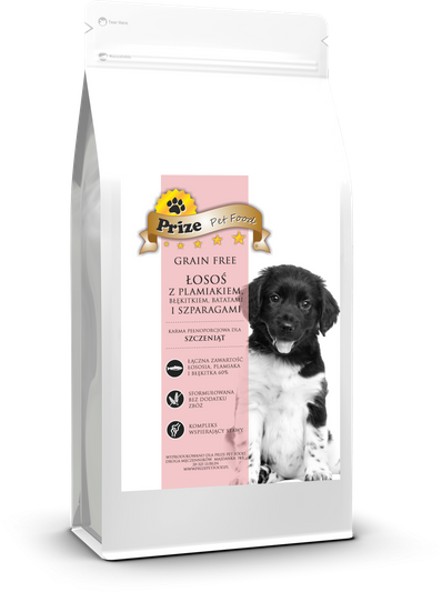 Prize Grain Free Puppy z Rybami, Batatami i Szparagami 12kg