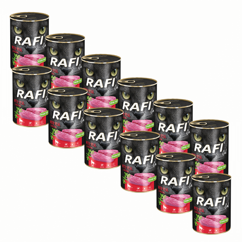 Rafi Cat Pasztet dla Kotów Cielęcina 12 x 400g