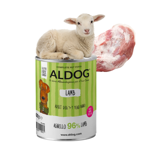 ALDOG Karma Mokra Monobiałkowa dla Psa Jagnięcina 400g