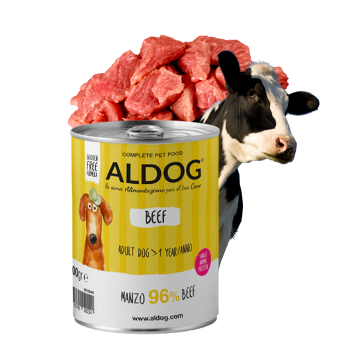 ALDOG Karma Mokra Monobiałkowa dla Psa Wołowina 400g