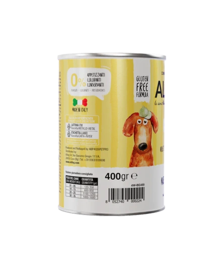 ALDOG Karma Mokra Monobiałkowa dla Psa Wołowina 400g