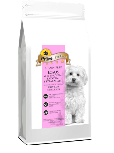 Prize Maltese Adult Łosoś 6kg