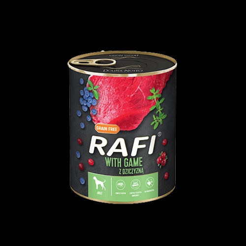 Dolina Noteci Rafi Classic Mokra Karma dla Psa Dziczyzna 800g