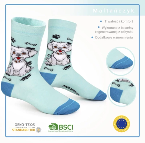 Skarpetki Maltańczyk Rozm. 35/40 Skarpety