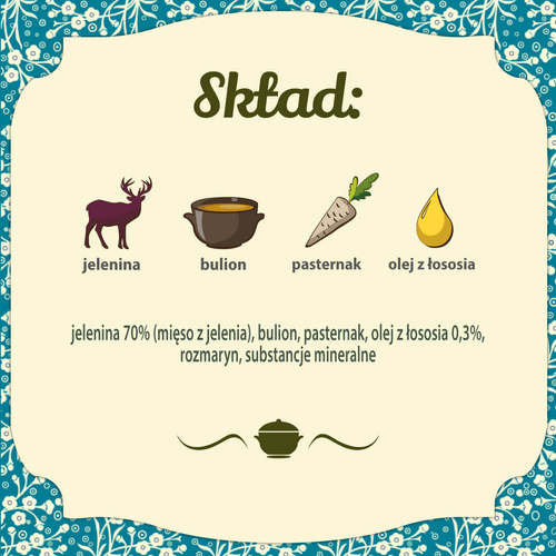 Folk Monoproteinowa Karma dla Psa z Jeleniem 800g